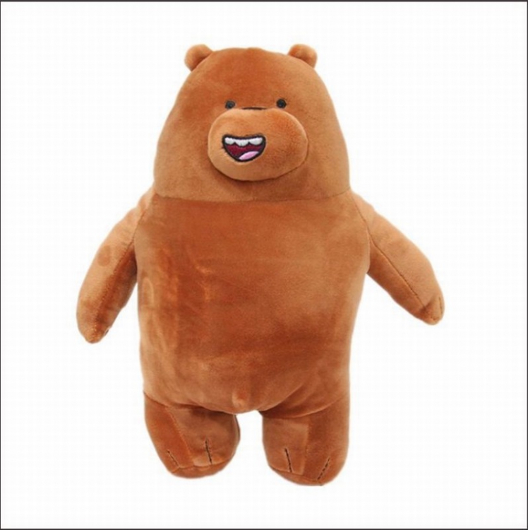 We Bare Bears Brown bear Standing posture Style C Plush toy cartoon doll 30CM