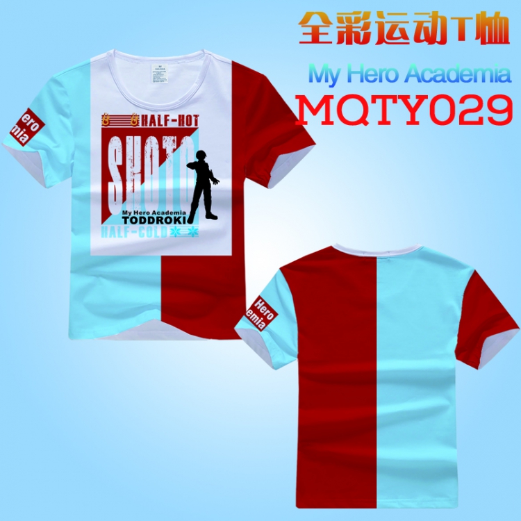 My Hero Academia Full Color Sports Loose Print Short-sleeved T-shirt EUR SIZE S M L XL XXL XXXL MQTY029