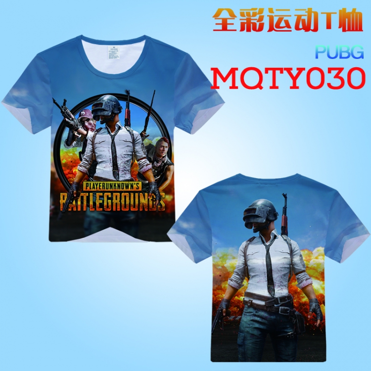 Playerunknowns Batt Full Color Sports Loose Print Short-sleeved T-shirt EUR SIZE S M L XL XXL XXXL MQTY030