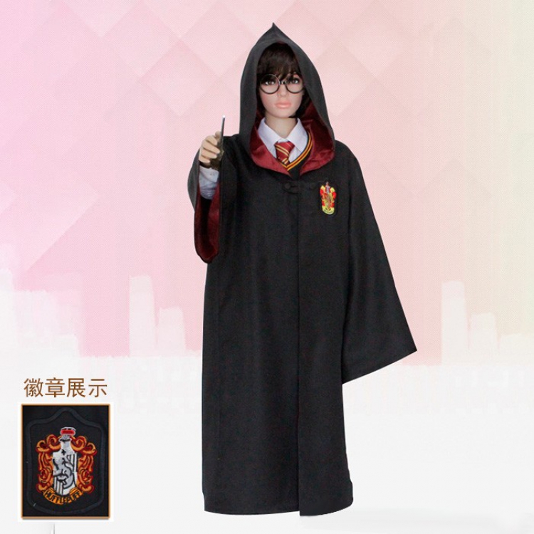 Harry Potter Herp Cosplay Clothes Cos cloak Children's 115  125  135 145 155 5 yards price for 2 pcs