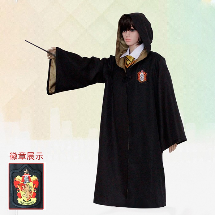 Harry Potter Gryffindor Cosplay Clothes Cos cloak Children's 115  125  135 145 155 5 yards price for 2 pcs
