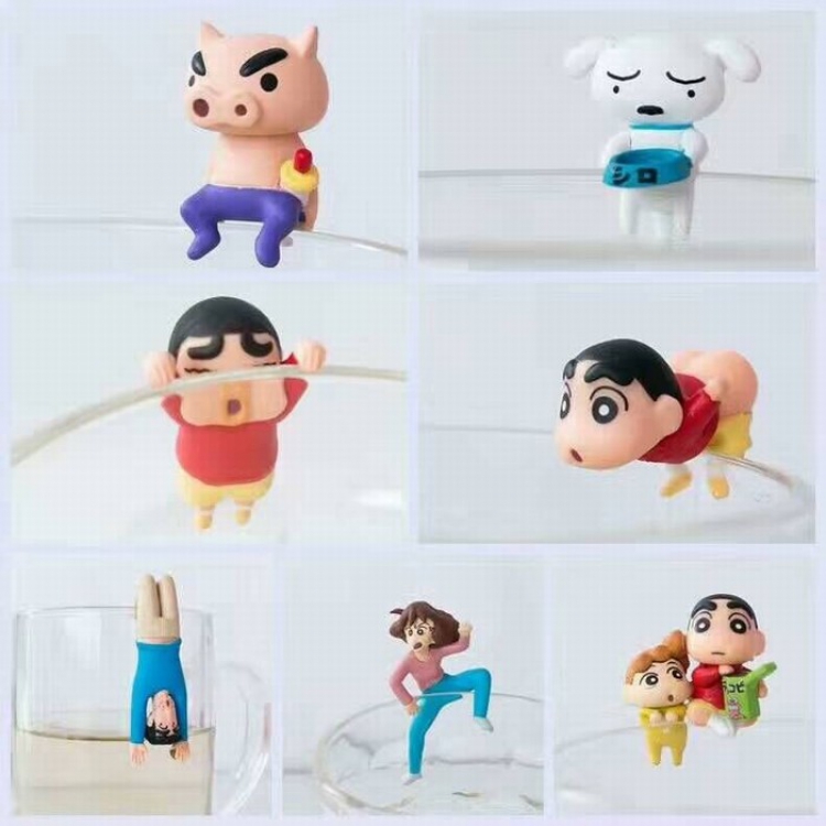 CrayonShin 7 models Cute Cartoon Box Decoration 21x11X8.5CM price for 7 pcs