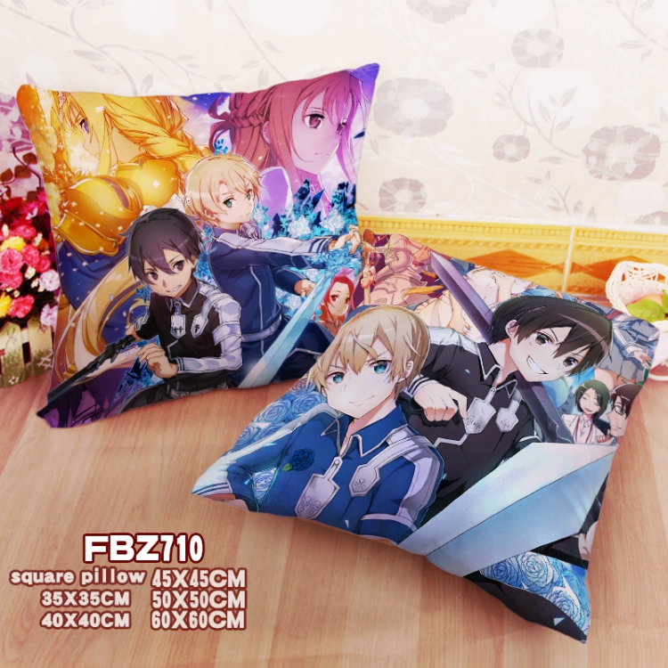 Sword Art Online Square universal double-sided full color pillow cushion 45X45CM FBZ710