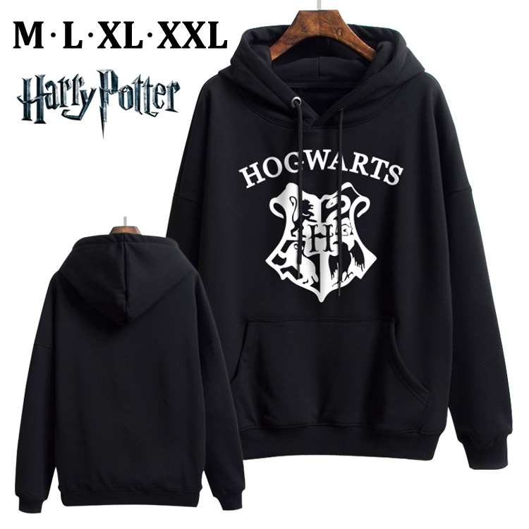 Harry Potter Black Brinting Thick Hooded Sweater M L XL XXL Style A