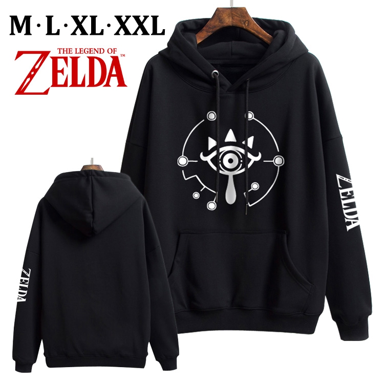 The Legend of Zelda Black Brinting Thick Hooded Sweater M L XL XXL Style A