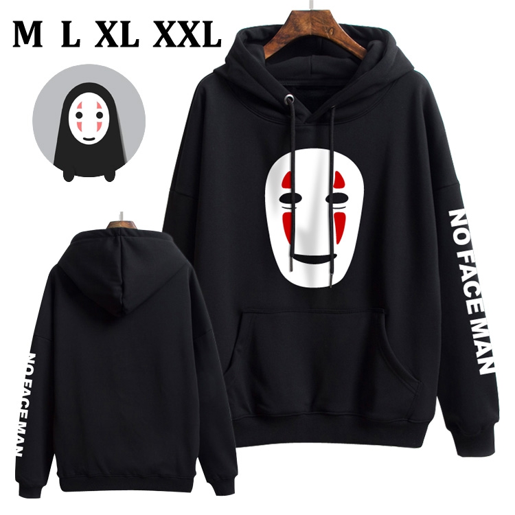 TOTORO Black Brinting Thick Hooded Sweater M L XL XXL Style C
