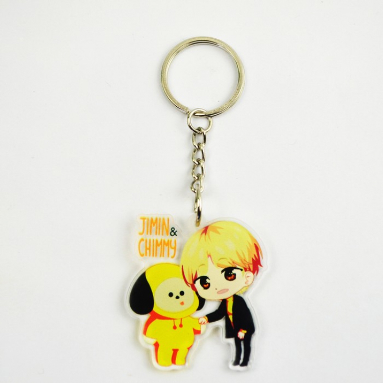 BTS BT21 jimin Cartoon doll keychain pendant price for 10 pcs