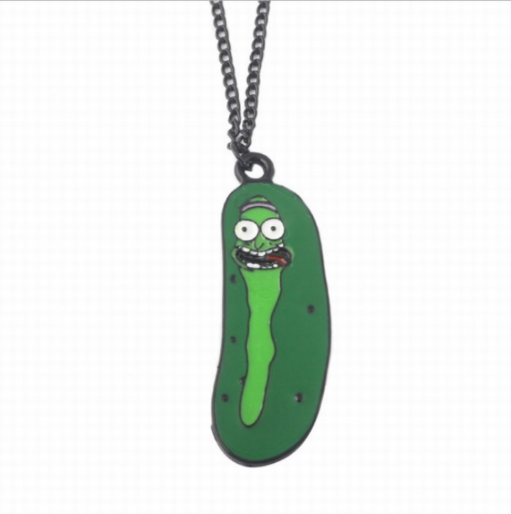Rick and Morty Pickled cucumber Cartoon Alloy Necklace price for 5 pcs Style A