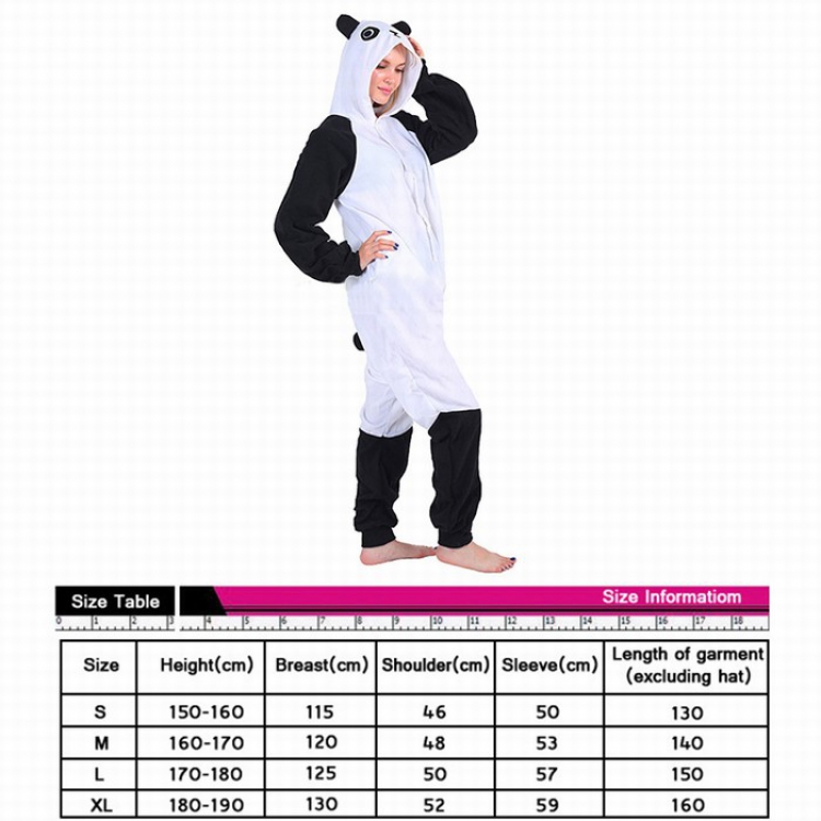 Animal 3D Cartoon Panda One-piece Pajamas S M L XL preorder 3 days price for 3 pcs