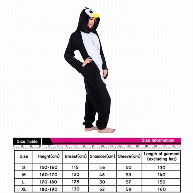 Animal 3D Cartoon Penguin One-piece Pajamas S M L XL preorder 3 days price for 3 pcs