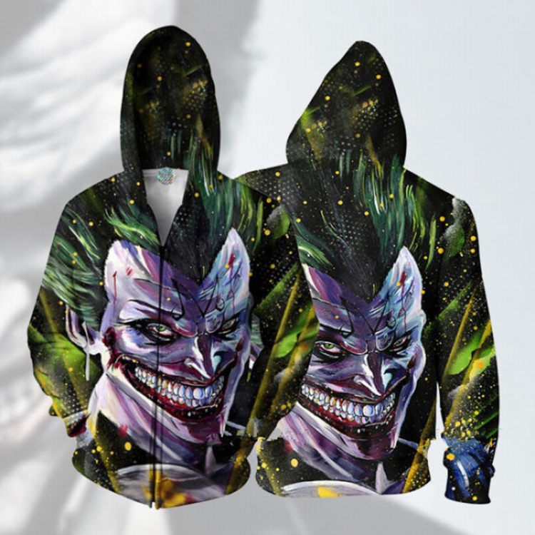 Suicide Squad clown Hooded zipper sweater coat S M L XL XXL XXXL XXXXL XXXXXL preorder 3days price for 2 pcs