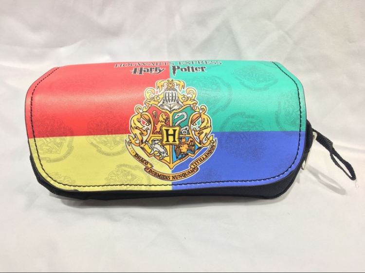Harry Potter Double zipper pencil case Pencil Bag 20X8X9CM Style A