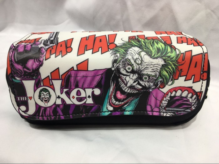 Suicide Squad Clown Double zipper pencil case Pencil Bag  20X8X9CM Style C
