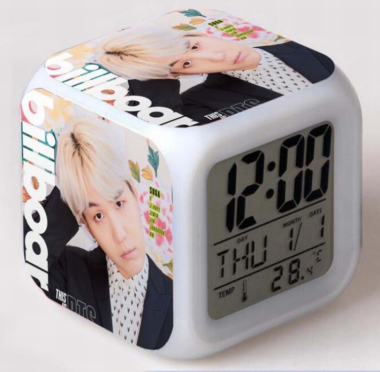 BTS Colorful Mood Discoloration Boxed Alarm clock Style C