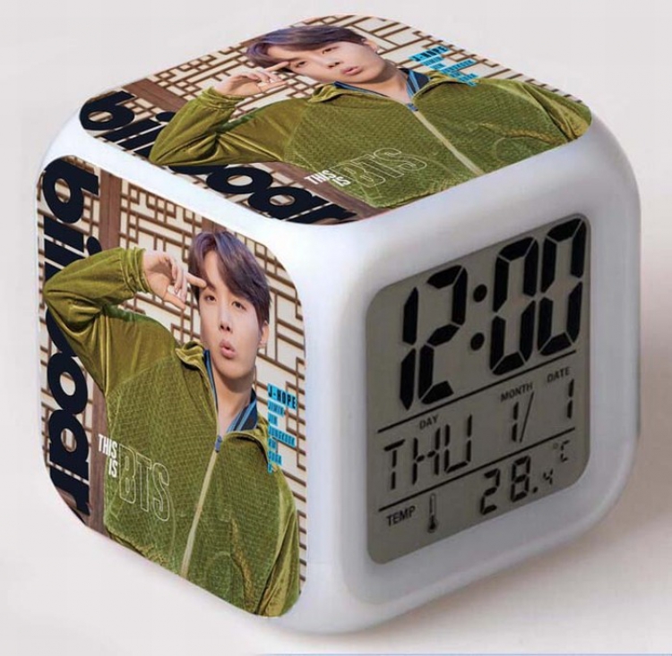 BTS Colorful Mood Discoloration Boxed Alarm clock Style D
