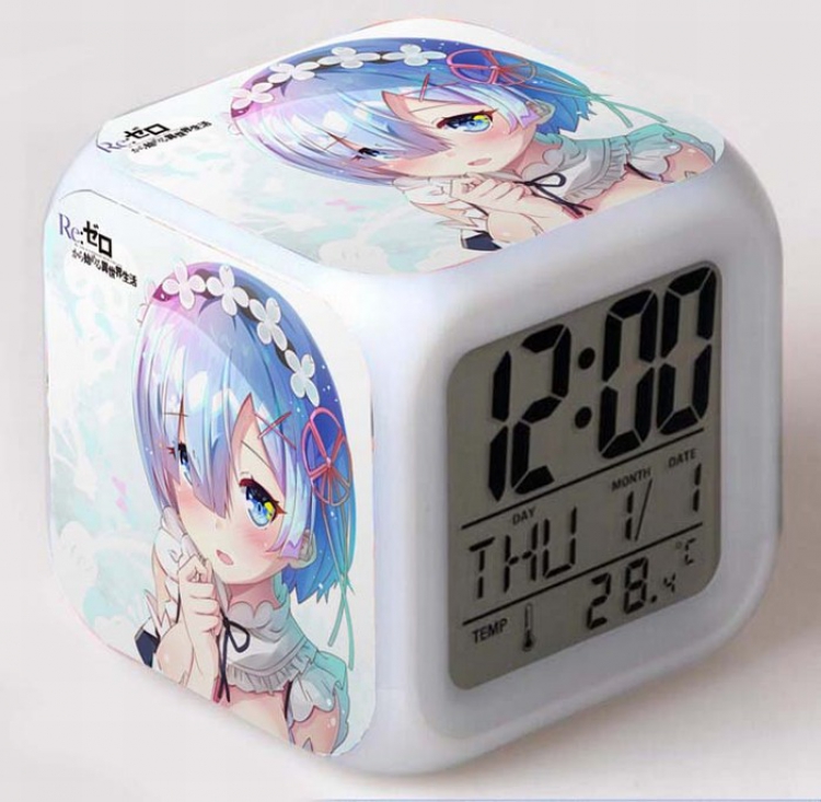 Re:Life in a different world from zero Colorful Mood Discoloration Boxed Alarm clock Style A