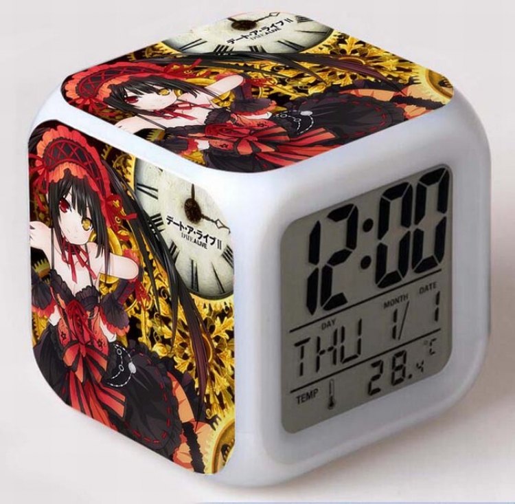Date-A-Live Colorful Mood Discoloration Boxed Alarm clock Style A
