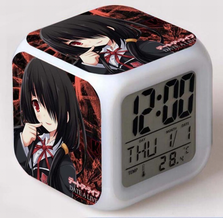 Date-A-Live Colorful Mood Discoloration Boxed Alarm clock Style C