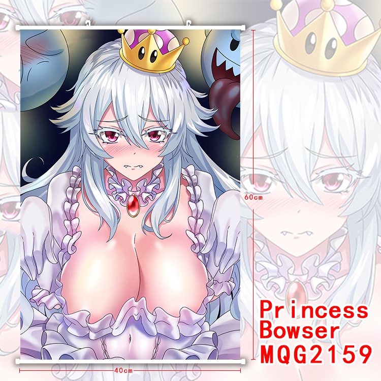 Princess Bowser White plastic pole cloth painting Wall Scroll 40X60CM MQG2159