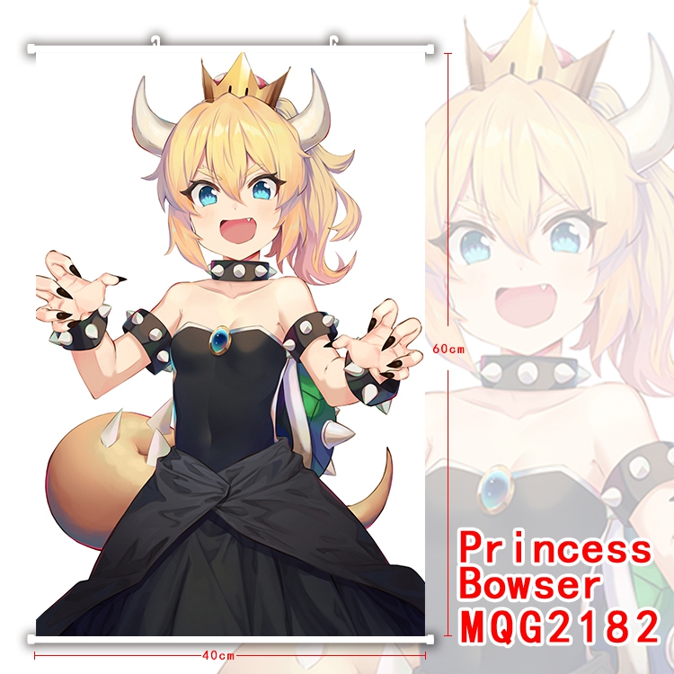 Princess Bowser White plastic pole cloth painting Wall Scroll 40X60CM MQG2182