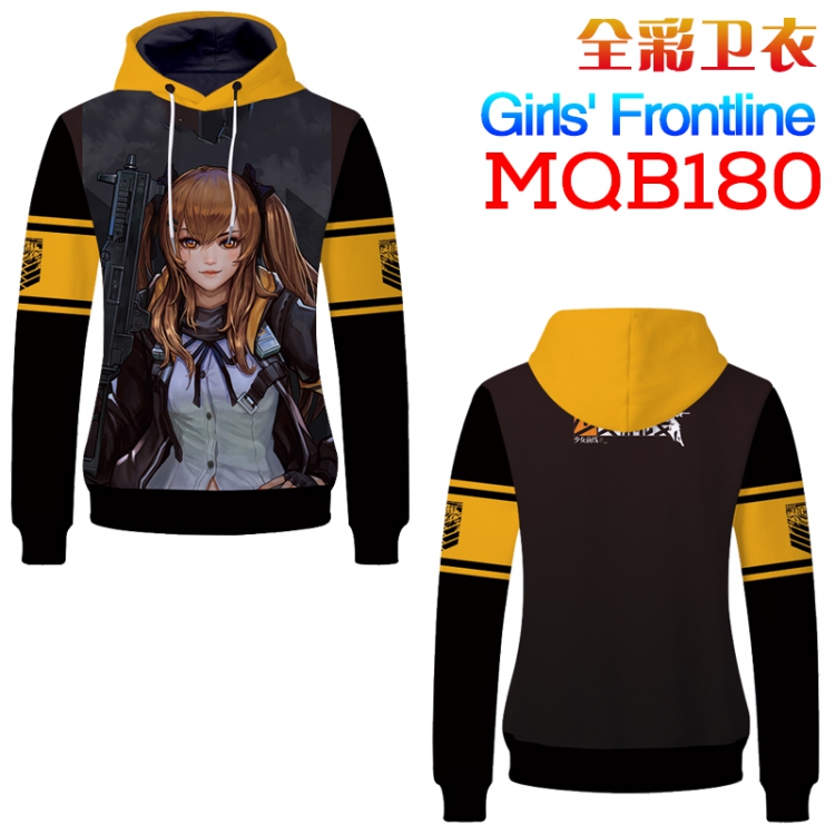 Girls Frontline Full color long sleeve with hat sweater M L XL XXL XXXL MQB180