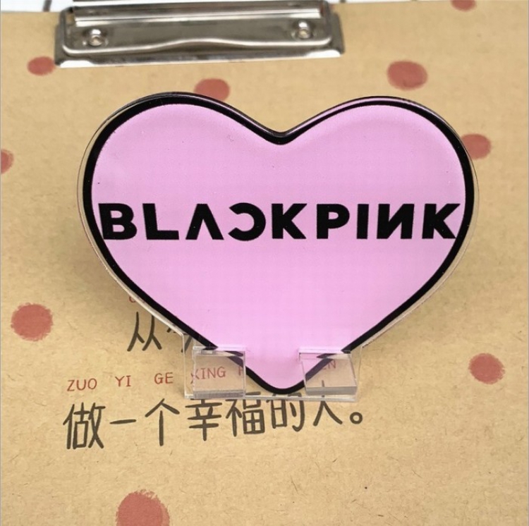 Black pink Acrylic mobile phone bracket OPP bag Decoration 8CM price for 10 pcs