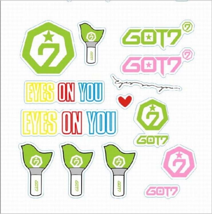 GOT7 Mobile phone sticker OPP bag price for 20 pcs