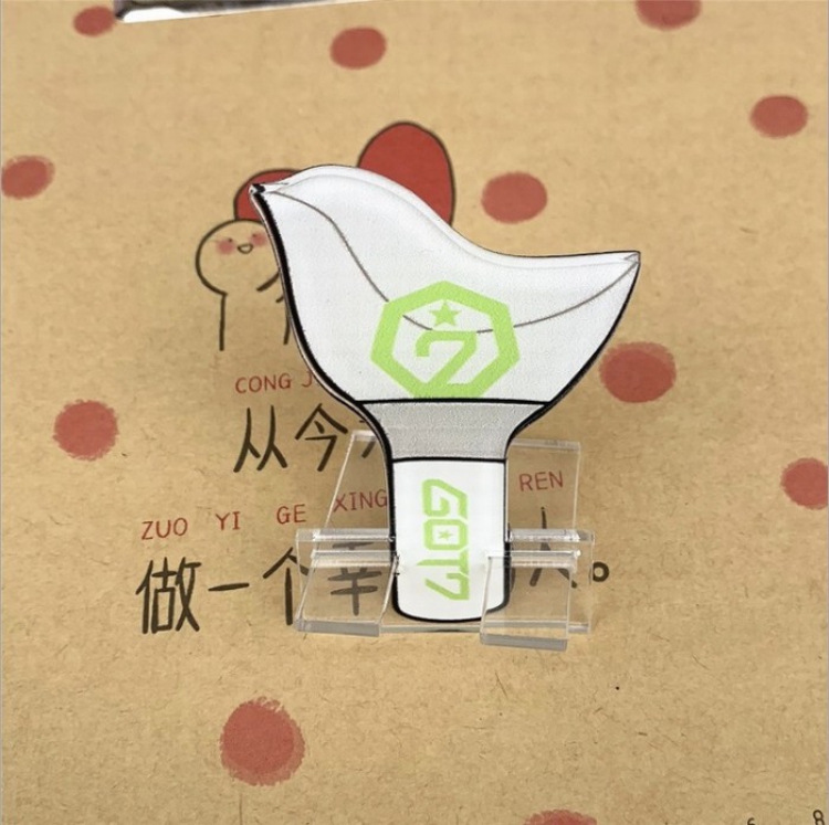 GOT7 Acrylic mobile phone bracket OPP bag Decoration 8CM price for 10 pcs