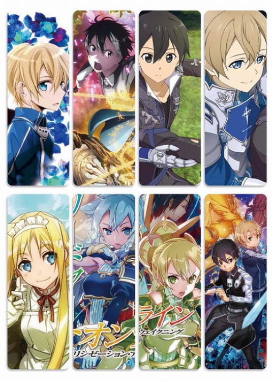 Sword Art Online a set of 8 PVC Refined version Bookmark price for 5 pcs Style E