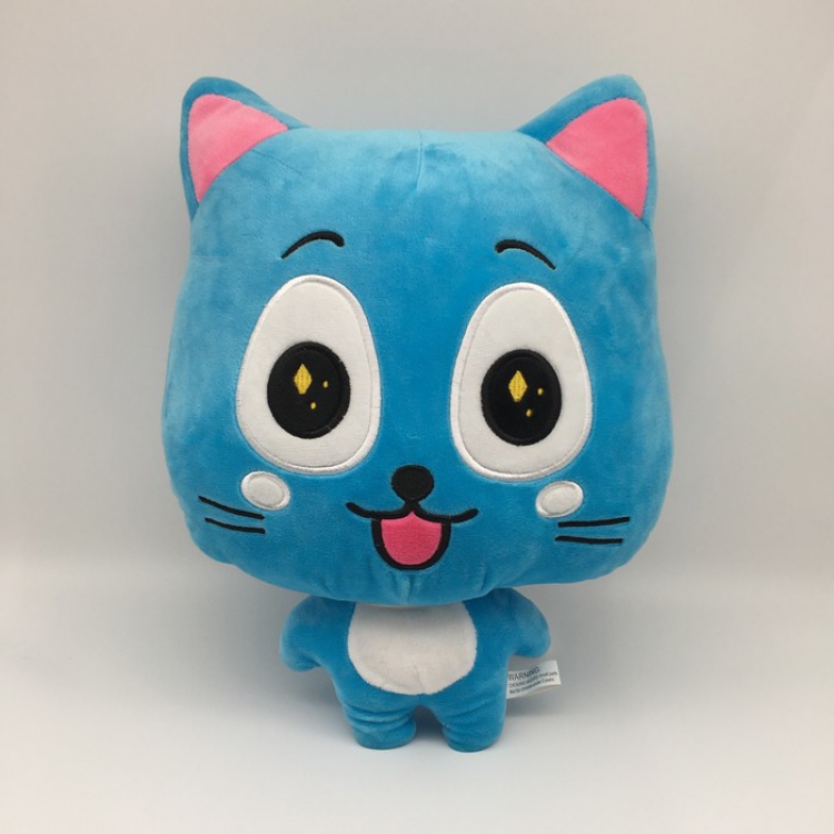 Fairy tail Happy Naz's blue cat Plush toy cartoon doll 30CM 300G