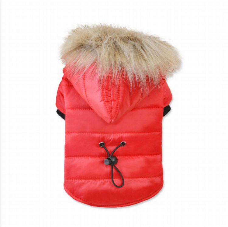 Animal pet supplies Puppy teddy Down cotton jacket red XS S M L XL price for 2 pcs