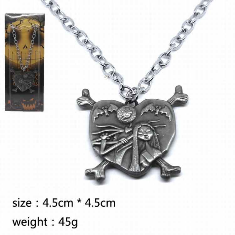 The Nightmare Before Christmas Necklace 4.5X4.5CM 45G