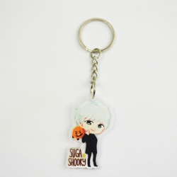 BTS BT21 suga Cartoon doll key...