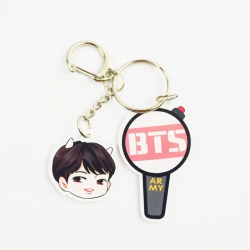 BTS jin Cartoon doll keychain ...