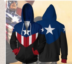 Captain America Hooded zipper ...