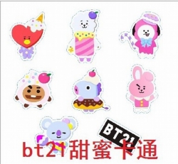 BTS BT21 Mobile phone sticker ...