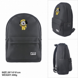 BTS BT21 puppy Mesh black zipp...