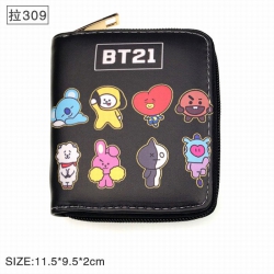 BTS BT21 Twill two fold short ...