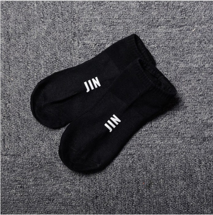 BTS JIN Cotton socks 22.5-24CM 23G price for 5 pcs