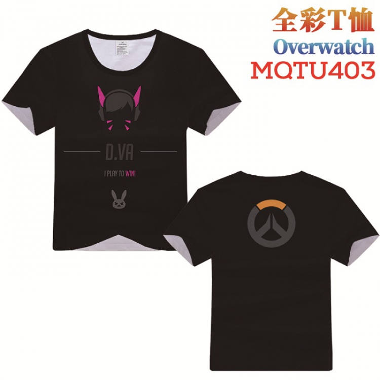 Overwatch Full Color Short Sleeve T-Shirt S M L XL XXL XXXL MQTU403