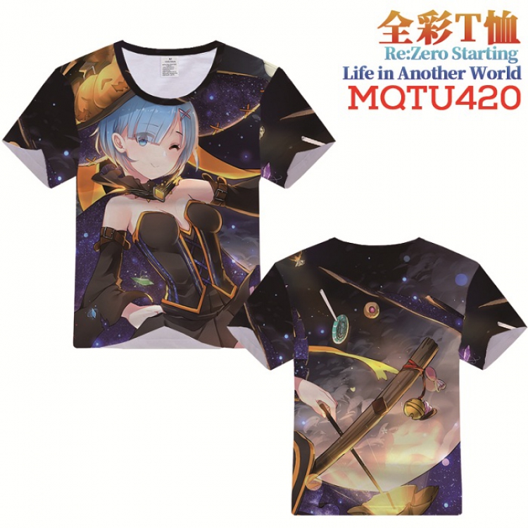 Re:Zero kara Hajimeru Isekai Seikatsu Full Color Short Sleeve T-Shirt S M L XL XXL XXXL MQTU420