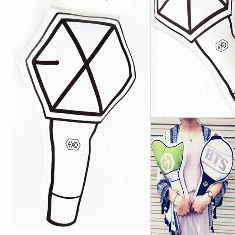 EXO Cheer lights Light stick Alien Pillow 40CM 190G pp bag price for 3 pcs preorder 2days