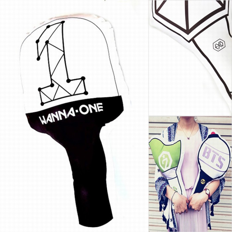 wanna one Cheer lights Light stick Alien Pillow 40CM 190G pp bag price for 3 pcs preorder 2days