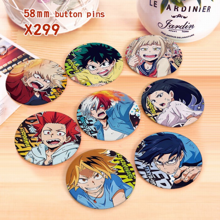 My Hero Academia Brooch price for 8 pcs a set 58mm X299