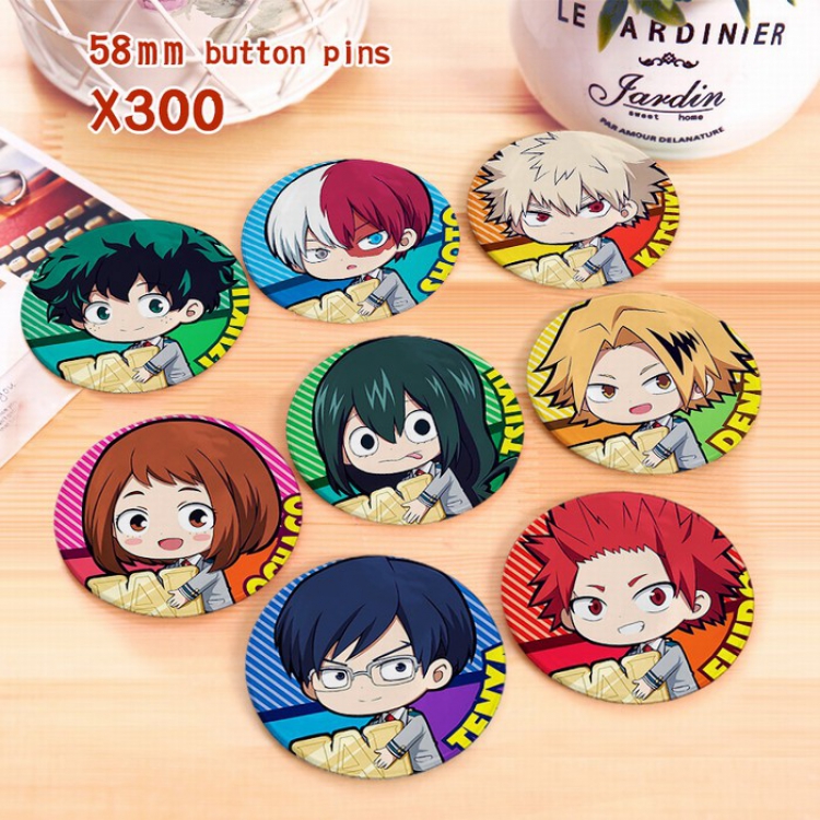 My Hero Academia Brooch price for 8 pcs a set 58mm X300