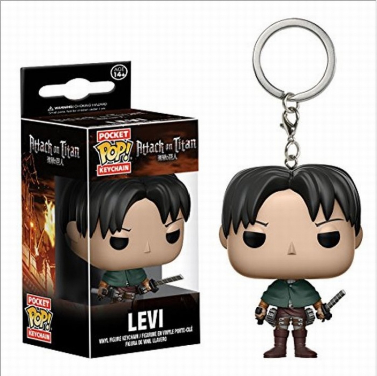 POP Shingeki no Kyojin Levi·Ackerman Pendant keychain 4CM