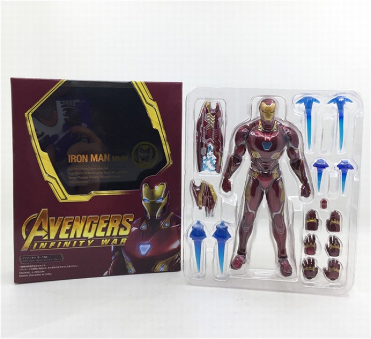 The avengers allianc MK50 regular version Iron Man Boxed Figure Decoration 16CM a box of 72