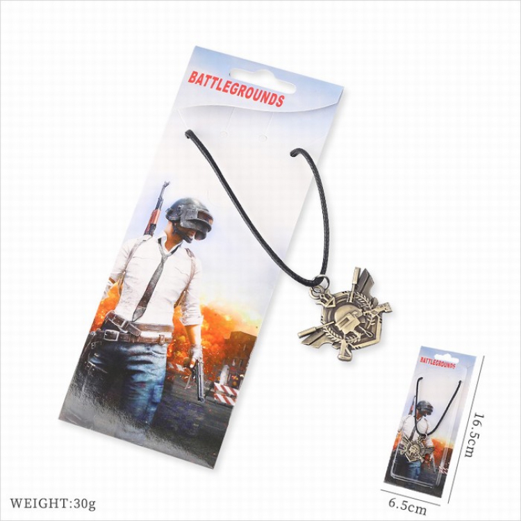Playerunknowns Batt Stainless steel black sling necklace price for 5 pcs style B