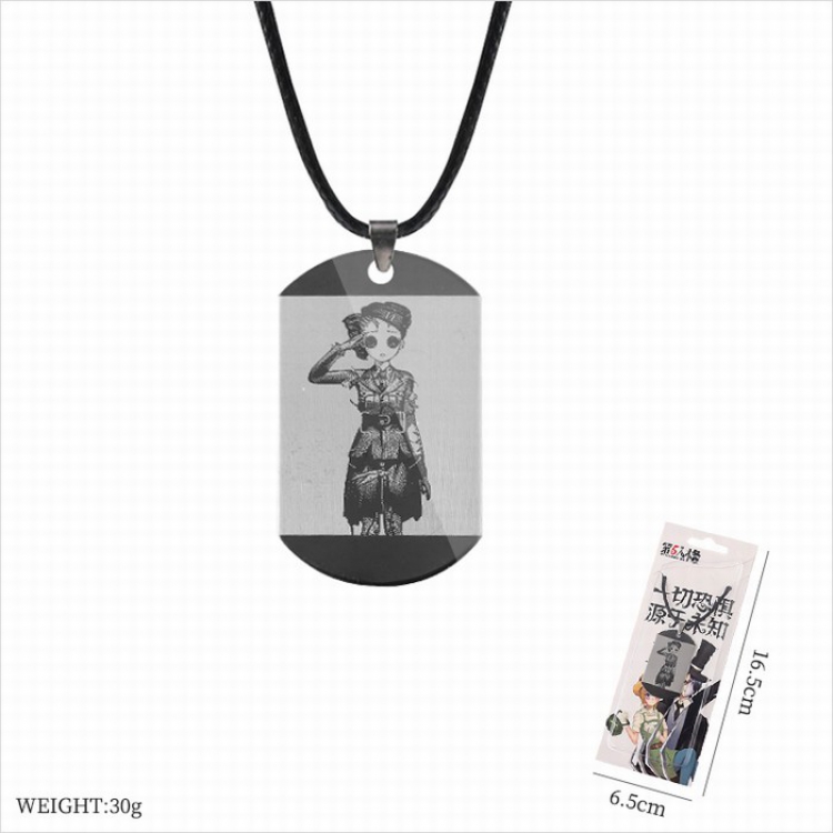 Identity V Stainless steel black sling necklace price for 5 pcs style A