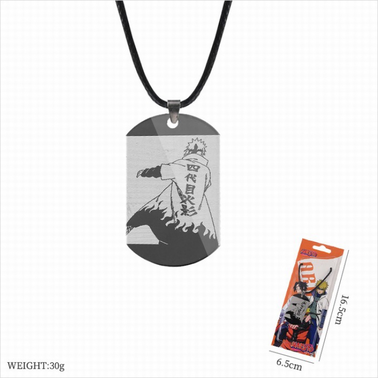 Naruto Stainless steel black sling necklace price for 5 pcs style A